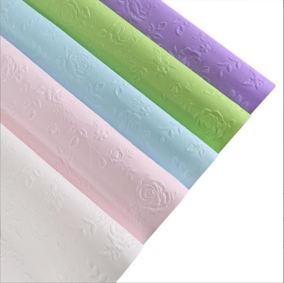 Ein guter Preis. Elegantes und langlebiges Prägetextur-Kunstdruckpapier in vielen Farben für die Blumenverpackung Online