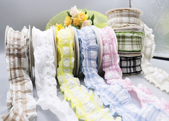 Ein guter Preis. Waschbares japanisches und koreanisches Puff-Rücken-Gitterband Haarzubehör Verpackung Blumenbogen Schwimmbad Gitterband Handgefertigt Online