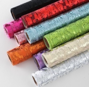 Ein guter Preis. Gefärbtes Garnfarbenes, hohles, maschenartiges Blumenverpackungspapier mit vielen Farben, Spezialpapier Online