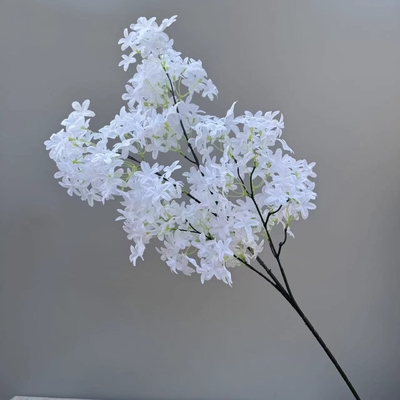 Ein guter Preis. Simuliertes Blumenkreuz, Kirschblüte, Lila-Buchett, Hochzeitssaalblumenarrangement, falsche Blumenlandschaftsgestaltung Online
