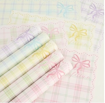 Ein guter Preis. 57*57cm einfaches Raster Bouquet Verpackungspapier DIY Florist Verpackung für Blumenverpackungen Online