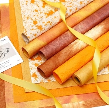 Ein guter Preis. Partysu Spezialpapierverpackung für Sunset Golden Autumn Orange Partysu DIY-Blumenarrangement Online