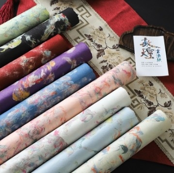 Ein guter Preis. 57*57cm Dunhuang-Serie Textur DIY Blumenblumenverpackungspapier für einzigartige Geschenkverpackungen Online