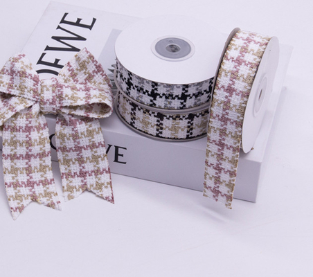 4cm Waffel Wollgewebter Gürtel DIY kleiner Duftstil Qianniao-Gitter-Haarschmuck-Schleife gewebter Gürtel