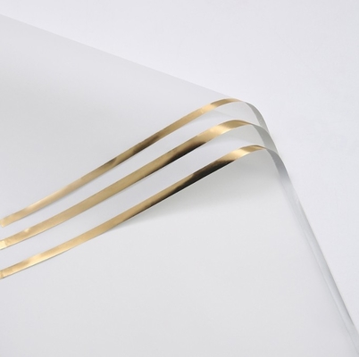 Ein guter Preis. Goldkanten-Gelee-Film-Blumenverpackungspapier 58*58cm halbtransparent Versandzeit 30-45 Tage für Blumenstrauß-Verpackungsmaterial Online