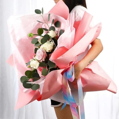 50*70cm koreanischer Stil Verdicktes wasserdichtes Perlpfeerpapier für Blumenverpackung Blumenstrauß Innenverkleidung und Kuchenbacken