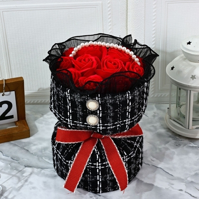Ein guter Preis. Rosenseife, kleines duftendes Blumenstrauß, Qixi Festival, Valentinstag, Geburtstagsgeschenk, Frauentag, Muttertag Seifestrauß Online