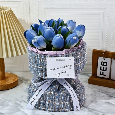 Ein guter Preis. Tulpenseife-Bouquet, kleine Duft-Stil, Qixi Festival, Valentinstag, Lehrertagsgeschenk für Freund und Freundin, Seife-Bouquet Online