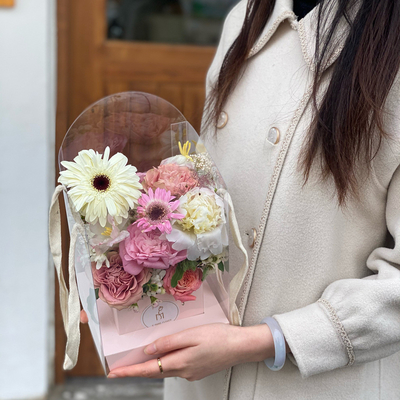 Ein guter Preis. Valentinstags-Floreschachtel, transparentes, klappbares PVC-Bouquet Online