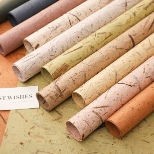 Ein guter Preis. Floristen-Verpackungs- und Straußverpackungspapier Vintage handgerissen Blattader in vielen Farben Online