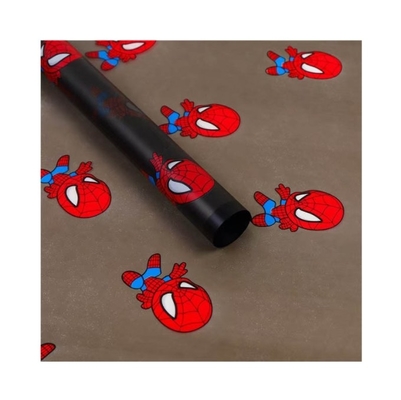Bestseller im grenzüberschreitenden Handel Magic Edge mattes Papier, Zeichentrickfilm Spider-Man Blumenverpackungspapier, wasserdichtes, halbtransparentes koreanisches Papier
