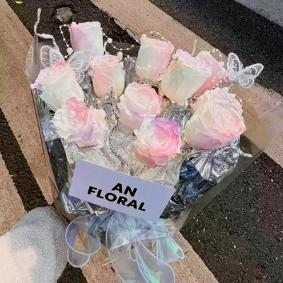 Ein guter Preis. Niche Stil Meerjungfrau Rose Seife Blumenstrauß, handgefertigte duftende künstliche Rosen für Valentinstag, Muttertag, Geburtstag & Feiertagsgeschenke Online