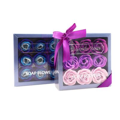 Ein guter Preis. Blumenduftende Badeseife, Rosen-Geschenkbox, 5 cm Durchmesser, Badeseife mit Rosenblütenblättern für Valentinstag, Mutter, Weihnachten, Hochzeitsbevorzugung OEM ODM Online