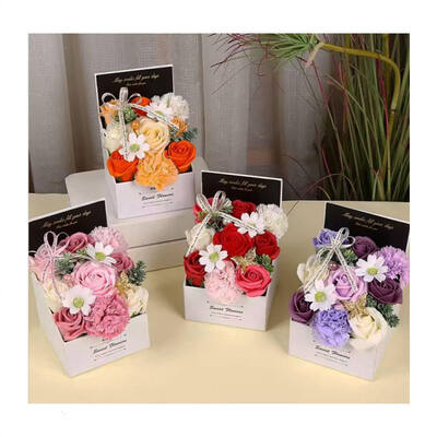 Ein guter Preis. Boxed Stoff Seife Blumenstrauß, Mini Seife Rose Geschenkbox für Valentinstag Mutter Vater Weihnachten Abschlussfeier Halloween Hochzeit Online