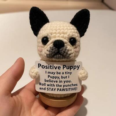 Ein guter Preis. Handgefertigte Positive Häkel Puppy Soft Plush Anime Schlüsselhaut Puppe mit Baumwollfüllung Gewicht für Haus Baby oder Geburtstagsgeschenk Online