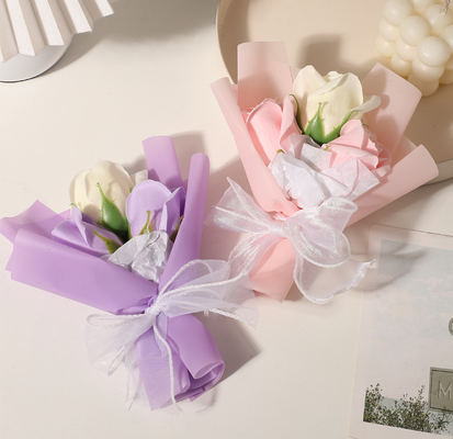 Ein guter Preis. Großhandel handgefertigter Blumenstrauß aus duftender Seife, unsterbliche Rose, ewige Blumen für Muttertag, Valentinstag, Hochzeit, Party, Geschenk Online