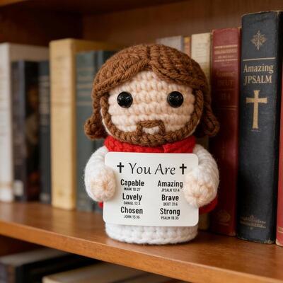 Ein guter Preis. Erhebende gehäkelte Jesus-Puppe zur emotionalen Unterstützung – ein Geschenk für Freunde, Familie und Kollegen Online