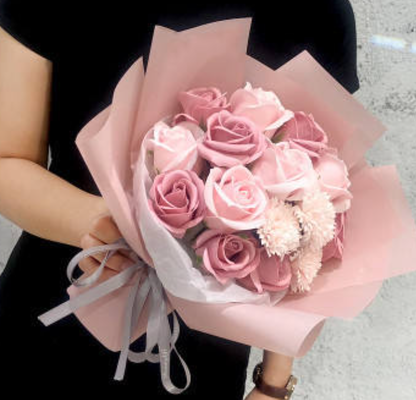 Ein guter Preis. Heiß verkaufte künstliche Rose Seife Blumenstrauß für dekorative Blumen Pflanzen Geschenkkarte zum Valentinstag Muttertag Online