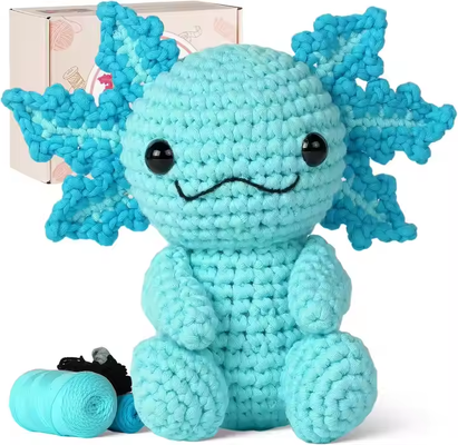 Ein guter Preis. Öko-freundliche weiche Garne Häkelpuppe Set Kreatives Kunsthandwerk Geschenk für Kinder Wesentliche Näherei Spinnenspielzeug für Anfänger Online