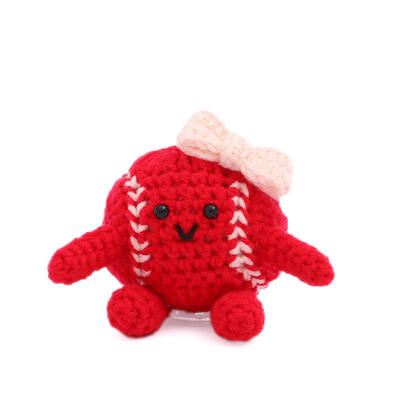 Ein guter Preis. Großhandel Hot-Selling Sport Baseball Handgefertigtes Häkeln Amigurumi Puppen für Dekoration Ornamente Weihnachtsgeschenke Online
