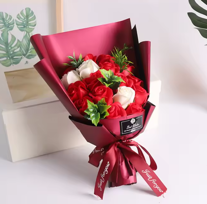 Ein guter Preis. Geburtstagsgeschenk künstliche Rose Seife Blumenstrauß Valentinstagsgeschenke für Frauen Online