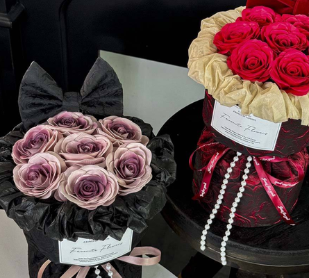 Ein guter Preis. Muttertag Rose Seife Blumen Bouquet Geschenk in einer Schachtel Rote Seife Rose zum Valentinstag Geschenk Online