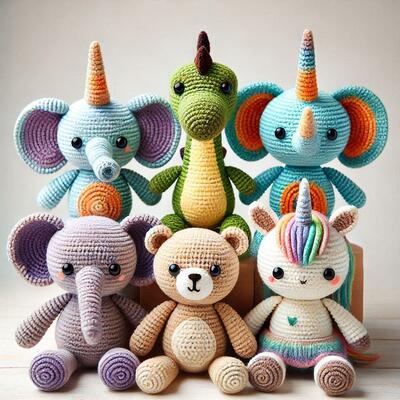 Ein guter Preis. Großhandel OEM Süßes kundenspezifisches handgefertigtes gefülltes Tierpuppe Häkel-Spielzeug Baby Geschenk Online