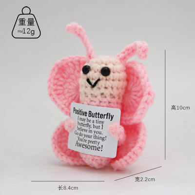 Ein guter Preis. Positiver Schmetterling, häkeln, niedlich, kreativ, lustig, Puppenspielzeug, Stricken, Geburtstagsgeschenke für Weihnachten, Party, Dekoration, Ornamente Online