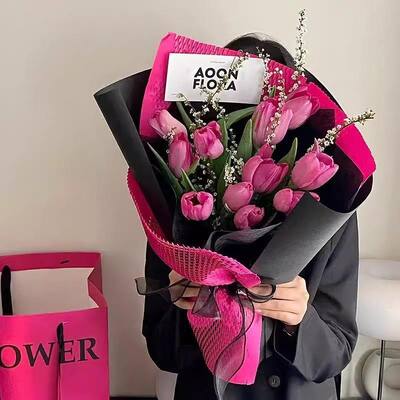 Ein guter Preis. Elegant bewahrter Stil gemischt Rose & Tulip Seife Blumenstrauß 17×17×25cm Handgebundenes Blumengeschenk zum Geburtstag Muttertag Party Geschenke Online
