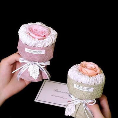 Ein guter Preis. Konservierter, duftender Blumenstrauß aus Tulpenseife im Großhandel, in Garn verpackt, DIY, verstellbare Größe, festliches Geschenk für Valentinstag, Erntedankfest, Dekoration Online