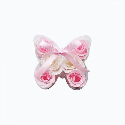 Ein guter Preis. Custom Duft Schmetterlingsform Rose Blume Bad Seife Obst Zutat Hochzeit Valentinstag Romantik Geschenk Seife Online
