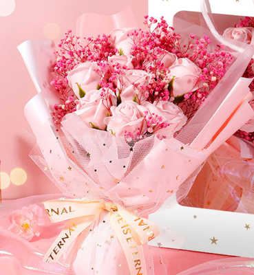 Ein guter Preis. Seife Blumen Geschenk Kunstblume Seife Blumen Bouquet zum Valentinstag Geschenk Online
