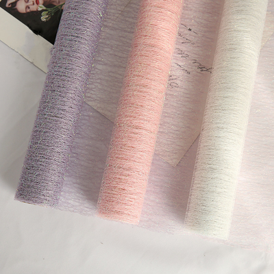 Ein guter Preis. Florist Wrapping Paper Rainbow Mesh Roll Weather Resistant des Polyester-50cmx5yards Online