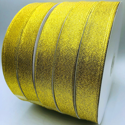 Ein guter Preis. Der Funkeln-Satin-Band metallisches Geschenk-Verpackungs-Band-mehrfarbiges Sondergröße-12mm Online