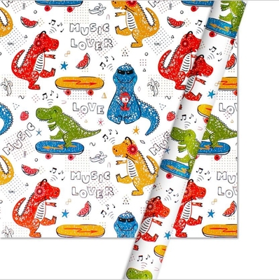 Ein guter Preis. Recyclebare Verpackungs-Papierrolle des Geschenk-60Gsm für die dekorative Verpackung Online