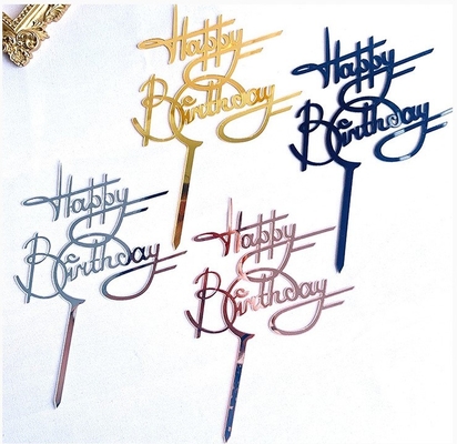 Ein guter Preis. Kreativer vertikaler alles- Gute zum Geburtstagacrylsauerkuchen Topper Happy Birthday Cupcake Toppers Online